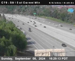 NB 15 at Carmel Mountain Rd.