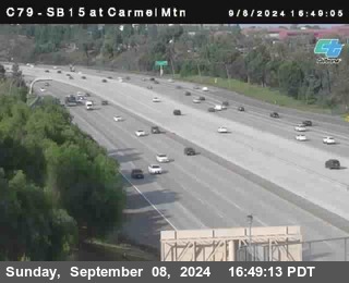 NB 15 at Carmel Mountain Rd.