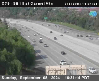 NB 15 at Carmel Mountain Rd.