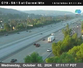 NB 15 at Carmel Mountain Rd.