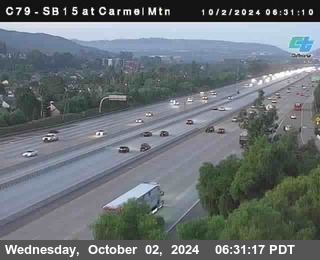 NB 15 at Carmel Mountain Rd.