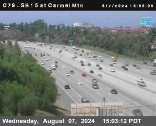 NB 15 at Carmel Mountain Rd.