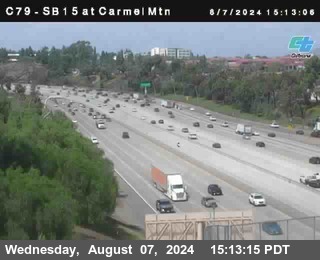 NB 15 at Carmel Mountain Rd.