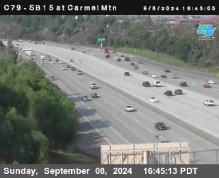 NB 15 at Carmel Mountain Rd.