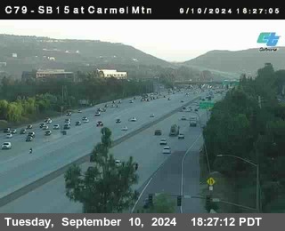 NB 15 at Carmel Mountain Rd.