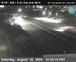 NB 15 at Carmel Mountain Rd.