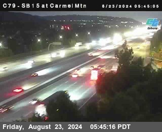 NB 15 at Carmel Mountain Rd.