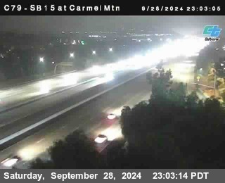 NB 15 at Carmel Mountain Rd.