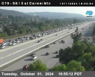 NB 15 at Carmel Mountain Rd.