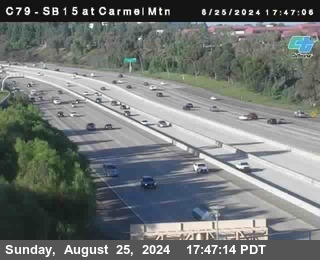 NB 15 at Carmel Mountain Rd.