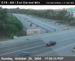 NB 15 at Carmel Mountain Rd.