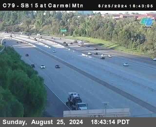 NB 15 at Carmel Mountain Rd.