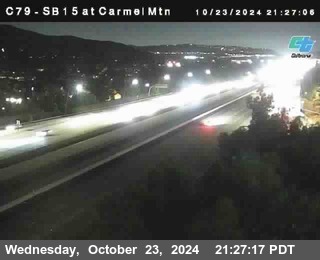 NB 15 at Carmel Mountain Rd.