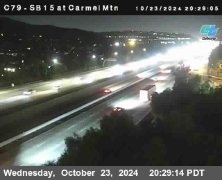 NB 15 at Carmel Mountain Rd.