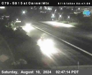 NB 15 at Carmel Mountain Rd.