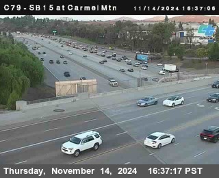 NB 15 at Carmel Mountain Rd.