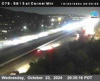 NB 15 at Carmel Mountain Rd.