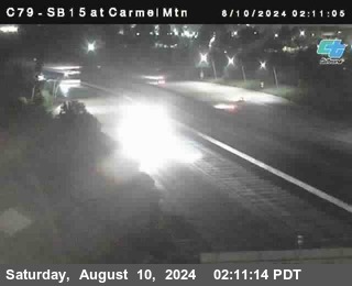 NB 15 at Carmel Mountain Rd.