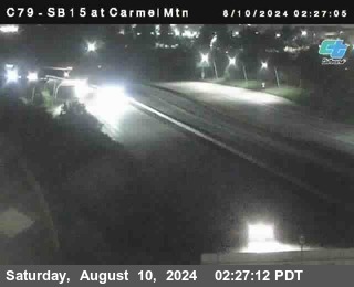 NB 15 at Carmel Mountain Rd.