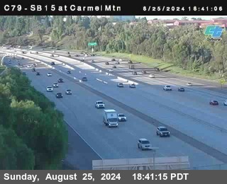 NB 15 at Carmel Mountain Rd.