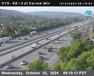 NB 15 at Carmel Mountain Rd.