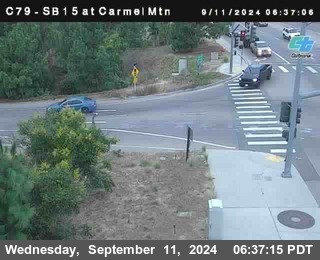 NB 15 at Carmel Mountain Rd.