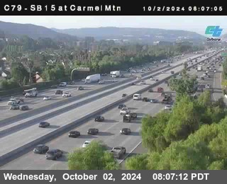 NB 15 at Carmel Mountain Rd.