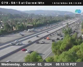 NB 15 at Carmel Mountain Rd.