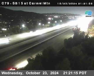 NB 15 at Carmel Mountain Rd.