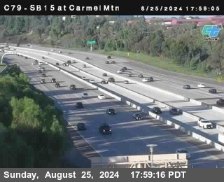 NB 15 at Carmel Mountain Rd.