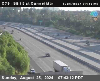 NB 15 at Carmel Mountain Rd.