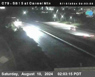 NB 15 at Carmel Mountain Rd.