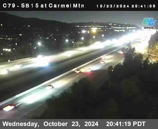 NB 15 at Carmel Mountain Rd.