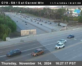 NB 15 at Carmel Mountain Rd.