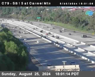 NB 15 at Carmel Mountain Rd.