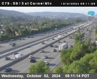 NB 15 at Carmel Mountain Rd.