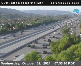 NB 15 at Carmel Mountain Rd.