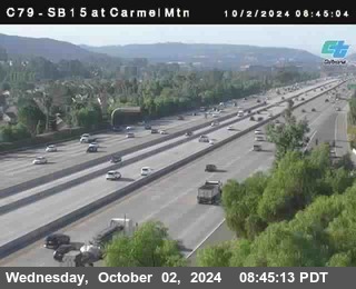 NB 15 at Carmel Mountain Rd.