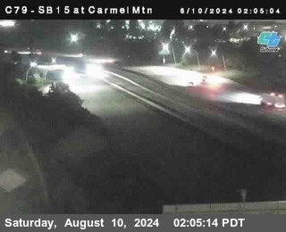 NB 15 at Carmel Mountain Rd.