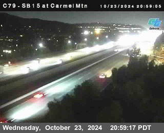 NB 15 at Carmel Mountain Rd.