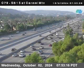 NB 15 at Carmel Mountain Rd.