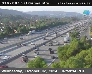 NB 15 at Carmel Mountain Rd.