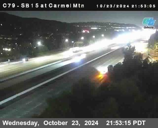 NB 15 at Carmel Mountain Rd.