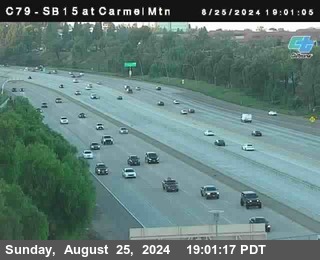 NB 15 at Carmel Mountain Rd.