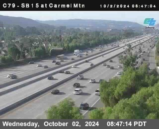 NB 15 at Carmel Mountain Rd.