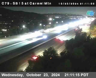 NB 15 at Carmel Mountain Rd.