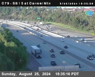 NB 15 at Carmel Mountain Rd.