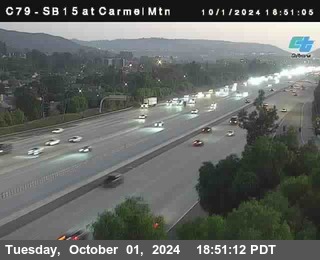 NB 15 at Carmel Mountain Rd.