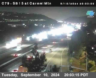 NB 15 at Carmel Mountain Rd.