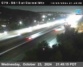 NB 15 at Carmel Mountain Rd.